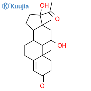 (11α)-11,17-Dihydroxypregn-4-ene-3,20-dione structure