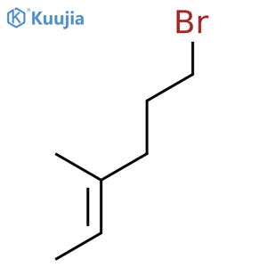 2-Hexene, 6-bromo-3-methyl- structure