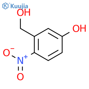 3-(Hydroxymethyl)-4-nitrophenol structure