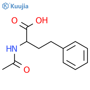 2-acetamido-4-phenylbutanoic acid structure