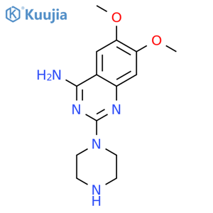 2-Piperazinyl-4-amino-6,7-dimethoxyquinazoline structure