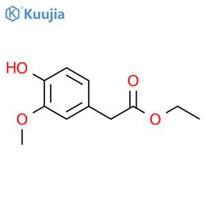 Ethyl 2-(4-hydroxy-3-methoxyphenyl)acetate structure