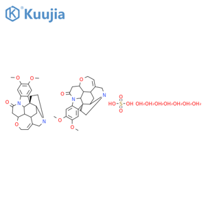 (4Ar,5aS,8aR,13aS,15aS,15bR)-10,11-dimethoxy-4a,5,5a,7,8,13a,15,15a,15b,16-decahydro-2H-4,6-methanoindolo[3,2,1-ij]oxepino[2,3,4-de]pyrrolo[2,3-h]quinolin-14-one;sulfuric acid;heptahydrate structure