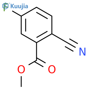 Methyl 2-cyano-5-fluorobenzoate structure