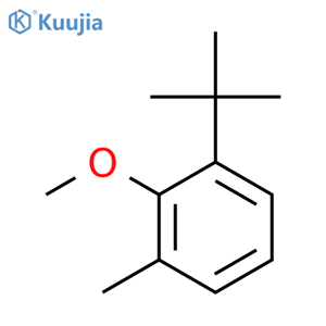 Benzene, 1-(1,1-dimethylethyl)-2-methoxy-3-methyl- structure