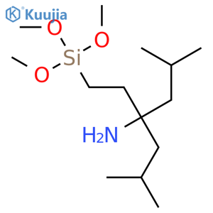 4-Heptanamine, 2,6-dimethyl-4-[2-(trimethoxysilyl)ethyl]- structure