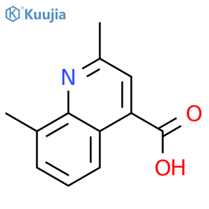 2,8-Dimethylquinoline-4-carboxylic acid structure