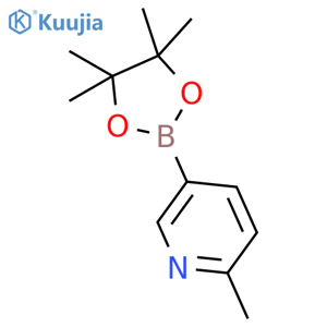 2-methyl-5-(tetramethyl-1,3,2-dioxaborolan-2-yl)pyridine structure