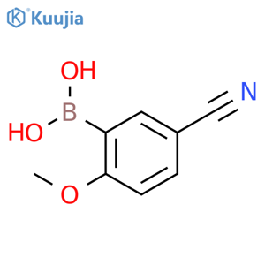 5-Cyano-2-methoxyphenylboronic acid structure