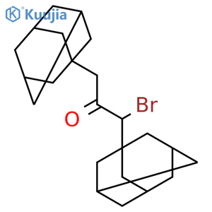 2-Propanone, 1-bromo-1,3-bis(tricyclo[3.3.1.13,7]dec-1-yl)- structure