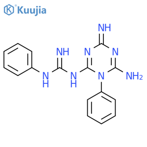 Guanidine,N-(6-amino-1,4-dihydro-4-imino-1-phenyl-1,3,5-triazin-2-yl)-N'-phenyl- structure