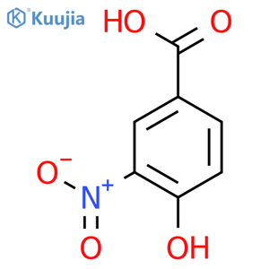 4-Hydroxy-3-nitrobenzoic acid structure