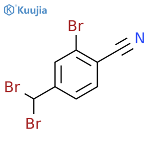 Benzonitrile, 2-bromo-4-(dibromomethyl)- structure