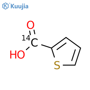 2-thiophenecarboxylic acid, [carboxyl-14c] structure