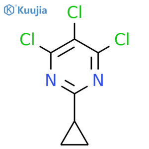 Pyrimidine, 4,5,6-trichloro-2-cyclopropyl- structure