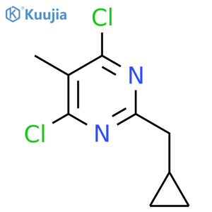 Pyrimidine, 4,6-dichloro-2-(cyclopropylmethyl)-5-methyl- structure