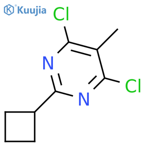 Pyrimidine, 4,6-dichloro-2-cyclobutyl-5-methyl- structure