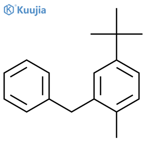 Benzene, 4-(1,1-dimethylethyl)-1-methyl-2-(phenylmethyl)- structure