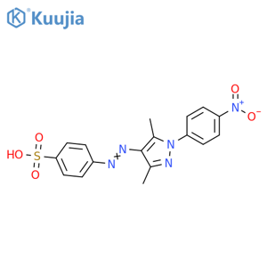 Benzenesulfonic acid,4-[[3,5-dimethyl-1-(4-nitrophenyl)-1H-pyrazol-4-yl]azo]- structure