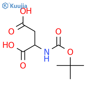 (tert-Butoxycarbonyl)-D-aspartic acid structure