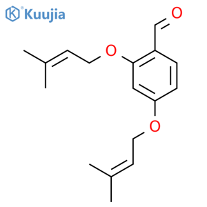 Benzaldehyde, 2,4-bis[(3-methyl-2-butenyl)oxy]- structure