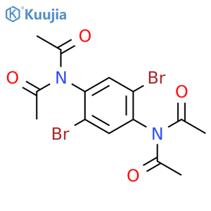 Acetamide, N,N'-(2,5-dibromo-1,4-phenylene)bis[N-acetyl- structure