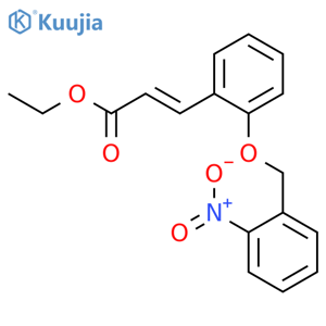 2-Propenoic acid, 3-[2-[(2-nitrophenyl)methoxy]phenyl]-, ethyl ester structure