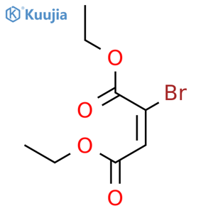 2-Butenedioic acid, 2-bromo-, diethyl ester, (E)- structure