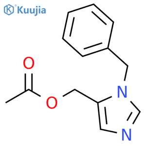 1H-Imidazole-5-methanol, 1-(phenylmethyl)-, acetate (ester) structure