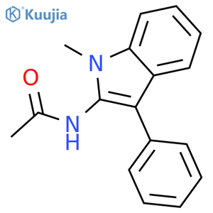 Acetamide, N-(1-methyl-3-phenyl-1H-indol-2-yl)- structure