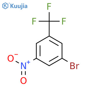 1-bromo-3-nitro-5-(trifluoromethyl)benzene structure