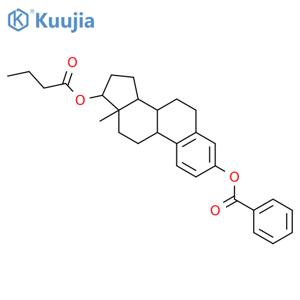 β-Estradiol 3-benzoate 17-n-butyrate structure