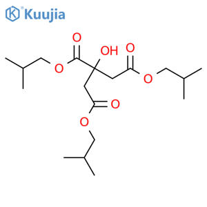 1,2,3-Propanetricarboxylicacid, 2-hydroxy-, 1,2,3-tris(2-methylpropyl) ester structure