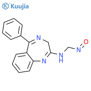 3H-1,4-BENZODIAZEPIN-2-AMINE, N-(NITROSOMETHYL)-5-PHENYL- structure