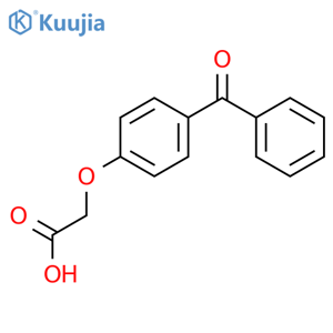 2-(4-Benzoylphenoxy)acetic acid structure