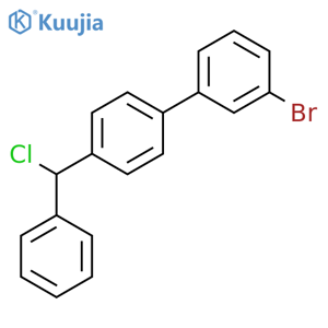 1,1'-Biphenyl, 3-bromo-4'-(chlorophenylmethyl)- structure