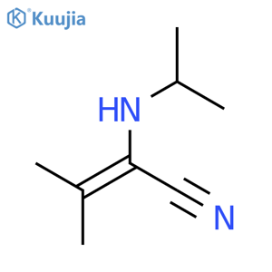 2-Butenenitrile, 3-methyl-2-(1-methylethyl)amino- structure