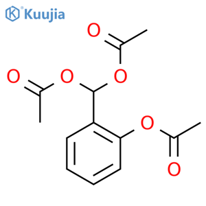 [2-(acetyloxy)phenyl]methanediyl diacetate structure