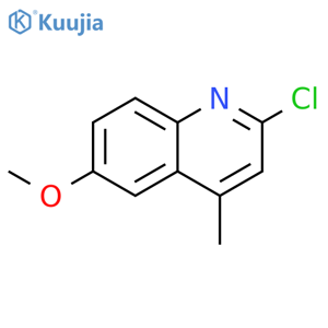 2-Chloro-6-methoxy-4-methylquinoline structure