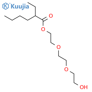 Hexanoic acid,2-ethyl-, 2-[2-(2-hydroxyethoxy)ethoxy]ethyl ester structure