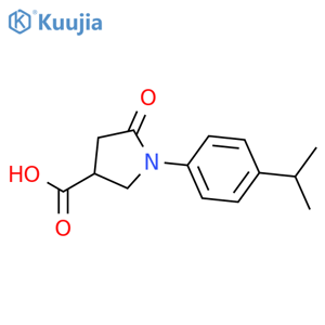 5-Oxo-1-4-(propan-2-yl)phenylpyrrolidine-3-carboxylic Acid structure