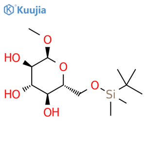 α-D-Glucopyranoside, methyl 6-O-[(1,1-dimethylethyl)dimethylsilyl]- structure