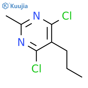 Pyrimidine, 4,6-dichloro-2-methyl-5-propyl- structure