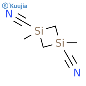 1,3-DISILACYCLOBUTANE-1,3-DICARBONITRILE, 1,3-DIMETHYL- structure