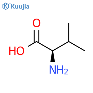 (2R)-2-amino-3-methyl-butanoic acid structure