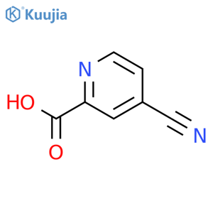 4-cyanopyridine-2-carboxylic acid structure