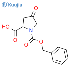 (2S)-1-(benzyloxy)carbonyl-4-oxopyrrolidine-2-carboxylic acid structure