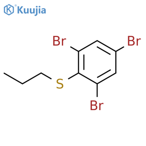 Benzene, 1,3,5-tribromo-2-(propylthio)- structure