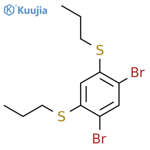 Benzene, 1,5-dibromo-2,4-bis(propylthio)- structure