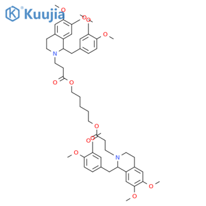 2(1H)-Isoquinolinepropanoicacid, 1-[(3,4-dimethoxyphenyl)methyl]-3,4-dihydro-6,7-dimethoxy-,1,5-pentanediyl ester (9CI) structure